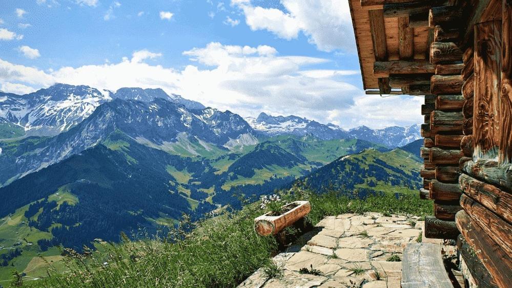 Edelweiss 4 Zi Ferienwohnung In Landhaus Фрутіґен Екстер'єр фото